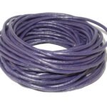 Round Leather Cords, Violet