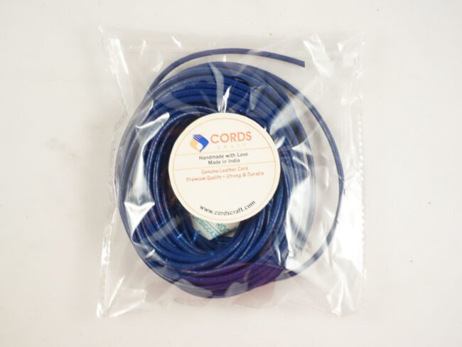 Round Leather Cords, Royal