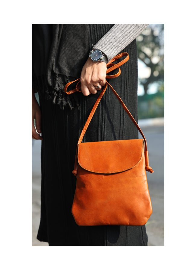 Small Size Tan Sling Bag