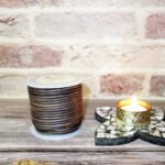 Round Leather Cords, Vintage Grey