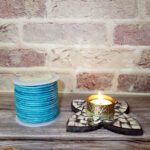 Round Leather Cords, Vintage Turquoise