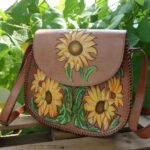 Hand Painted, Crossbody Bag, Medium Size